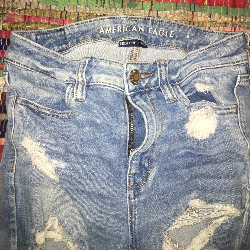 ripped AE jeans